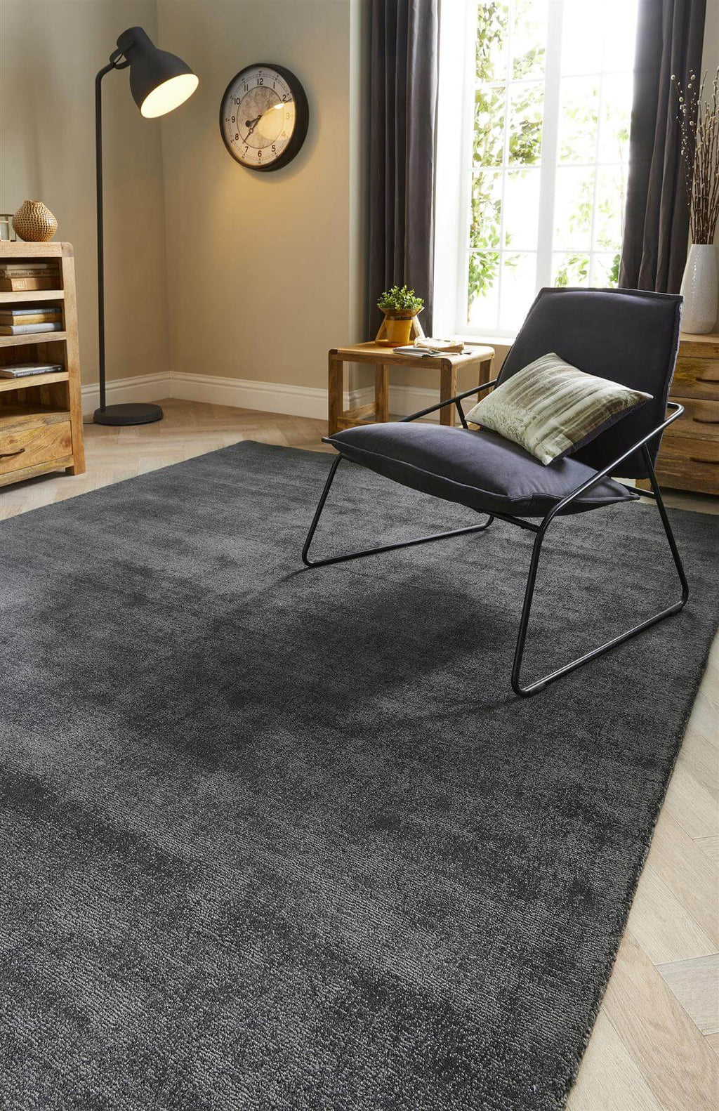 Reef Dark Grey Eco-Friendly Rug