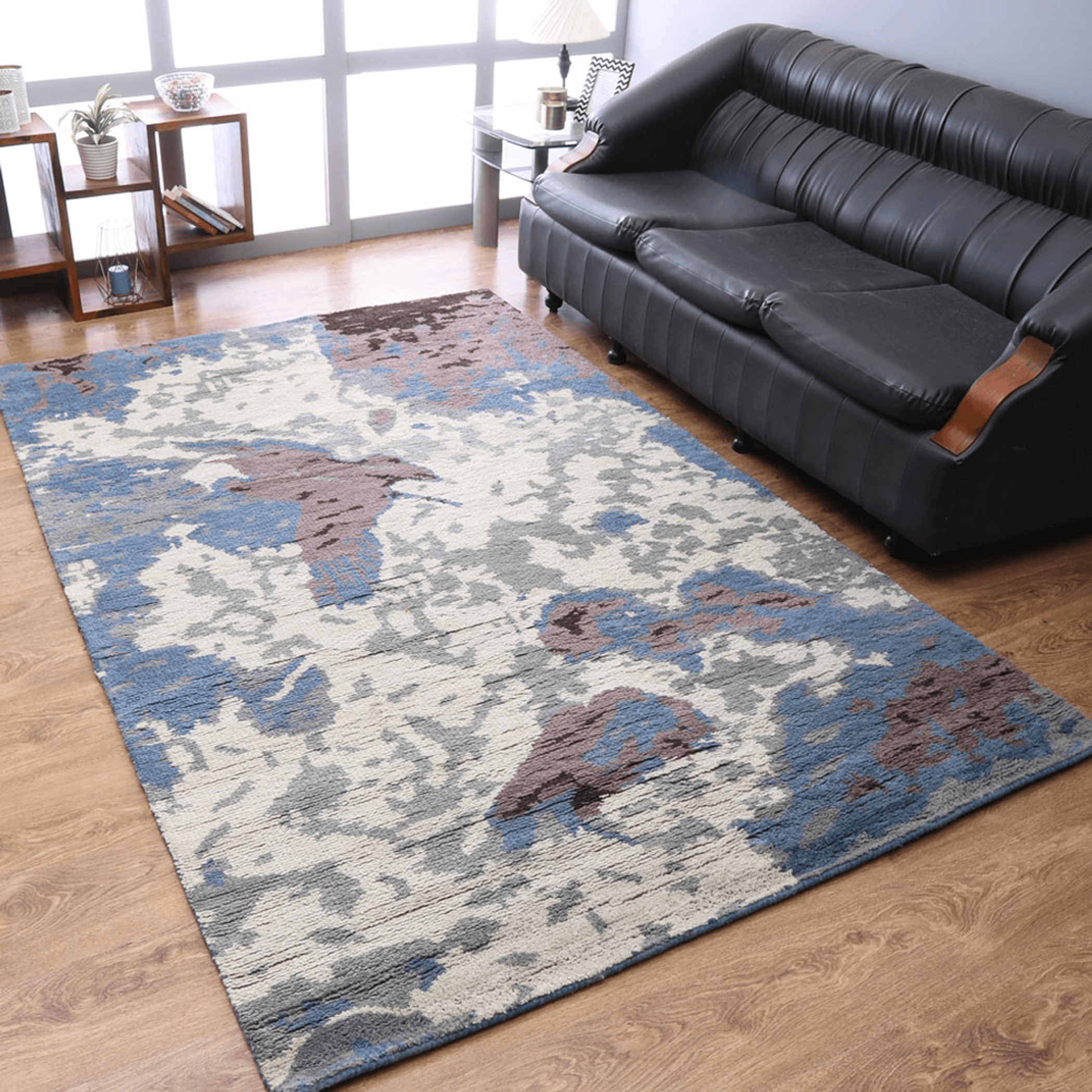 Rugsotic Carpets Hand Knotted Wool Area Rug Abstract