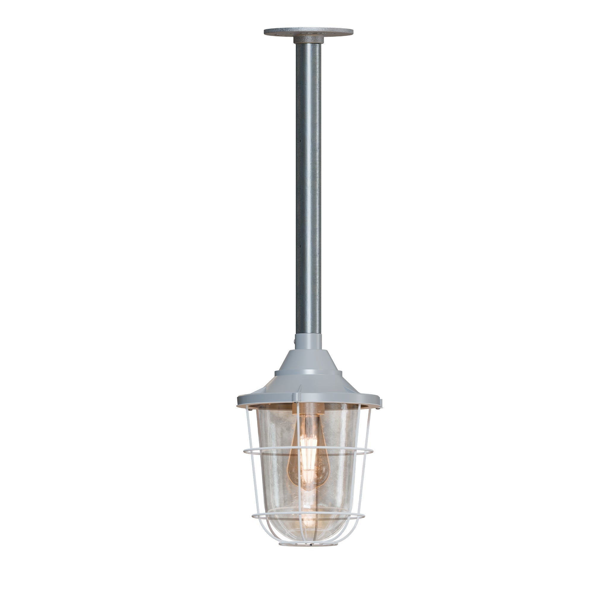 3/4 Entry Lantern Fisherman Caged Conduit Pipe Pendant Light Kit ~6102