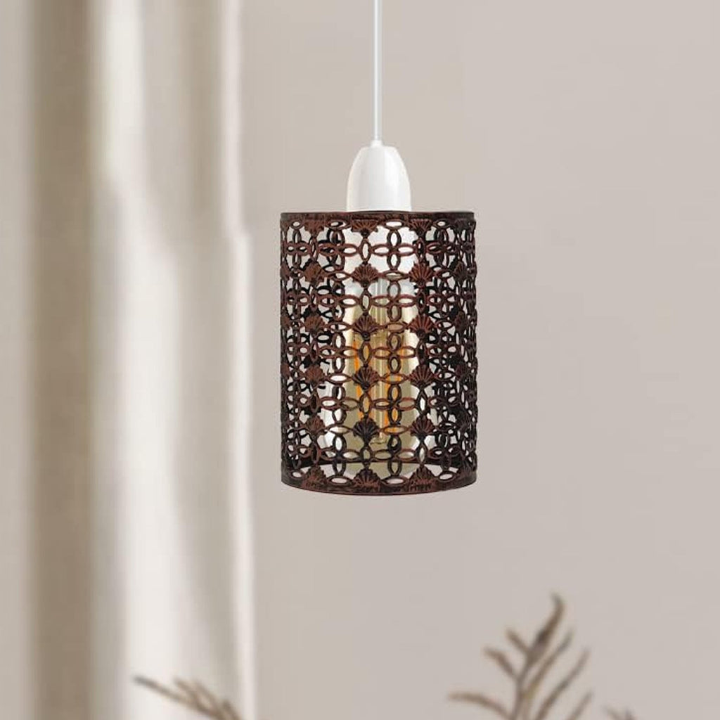 Modern Industrial Metal Drum Ceiling Light Shade