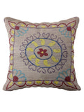 Suzani Hand Embroidered Cushion Cover - 45 x 45 cm