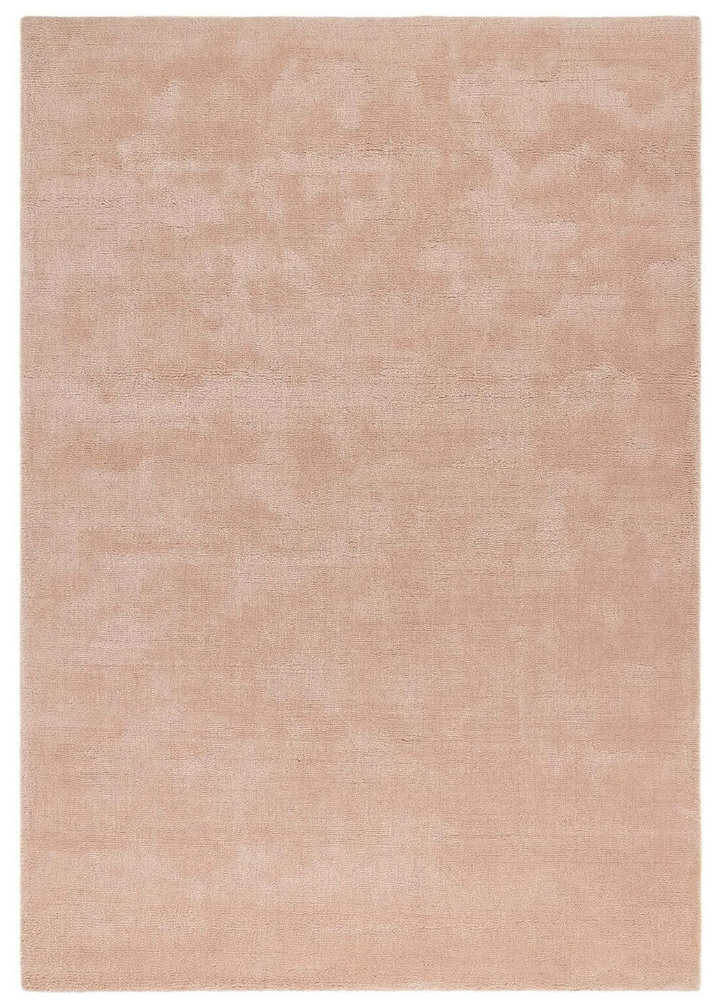 Hush Solid Coral Pink Luxury Rug
