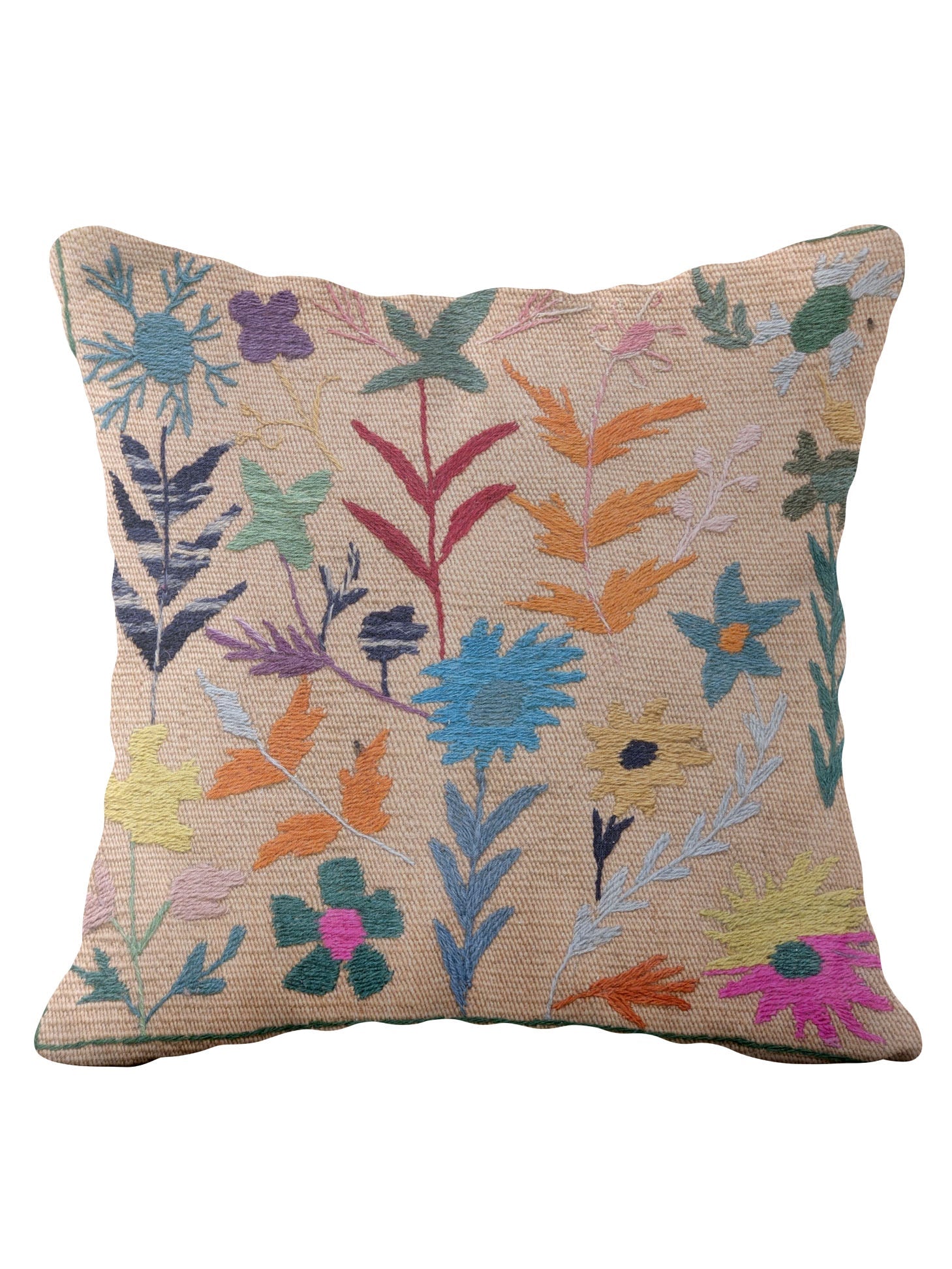 Suzani Hand Embroidered Cushion Cover - 45 x 45 cm