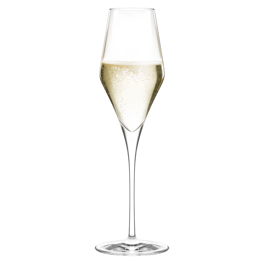 Stolzle Lausitz Quatrophil Glass Champagne Flutes - 290ml - Set of 6