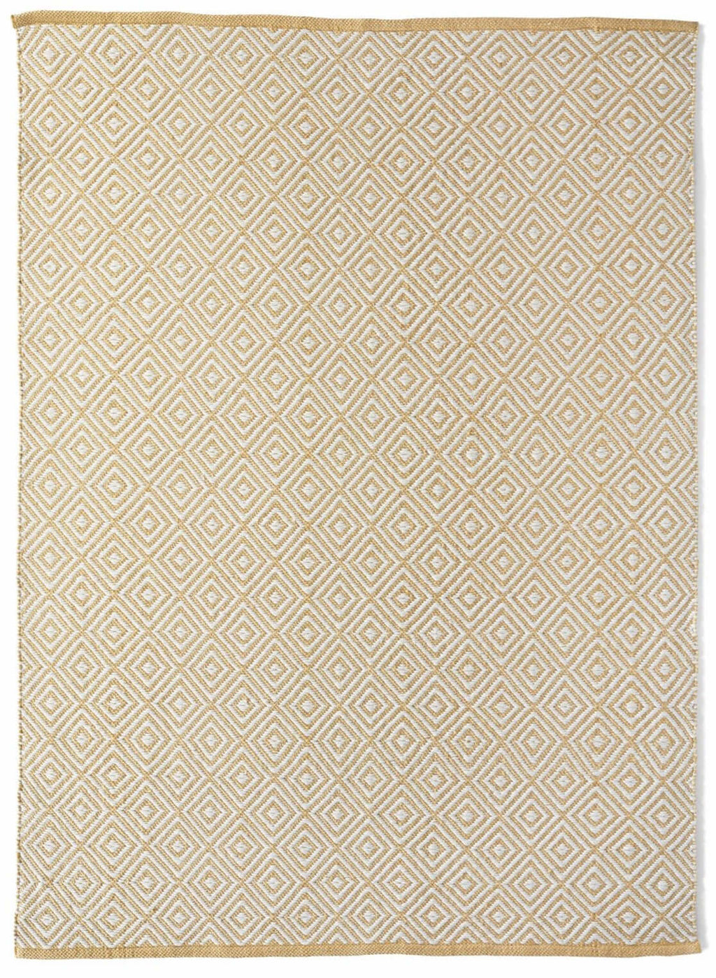 Diamond Gold Hand-woven Rug