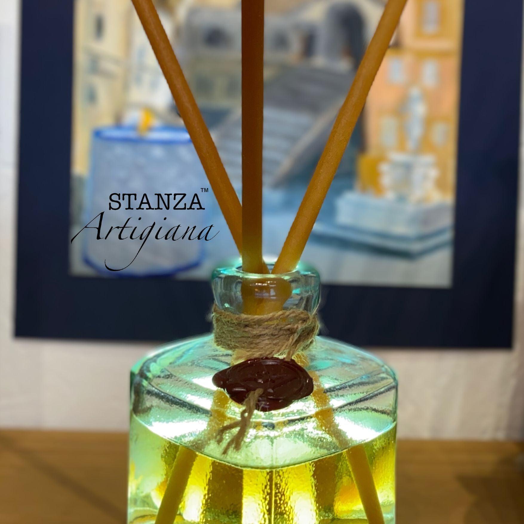 Amalfi Recycled Glass Reed Diffuser - Long-Lasting Eco Scent