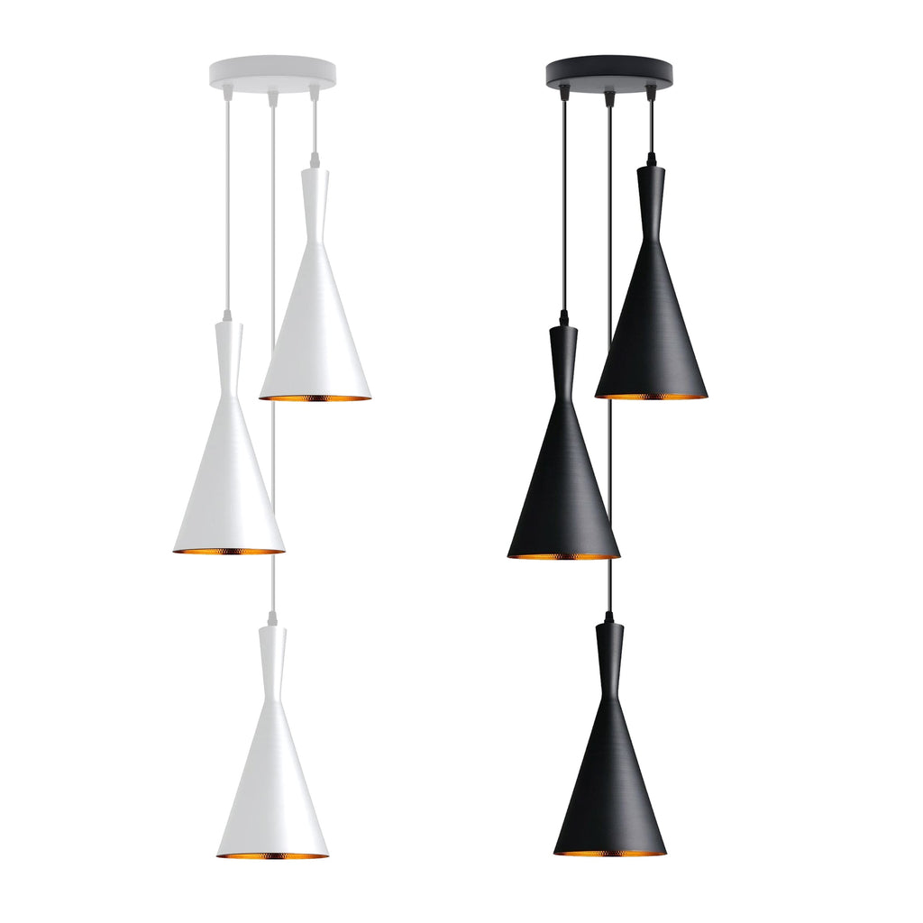 Industrial Metal 3 Head Ceiling Lamp Fixture ~6317