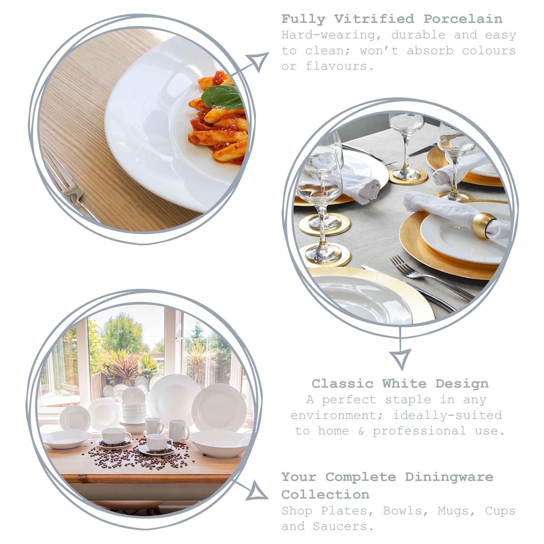 16pc White Dinner Set
