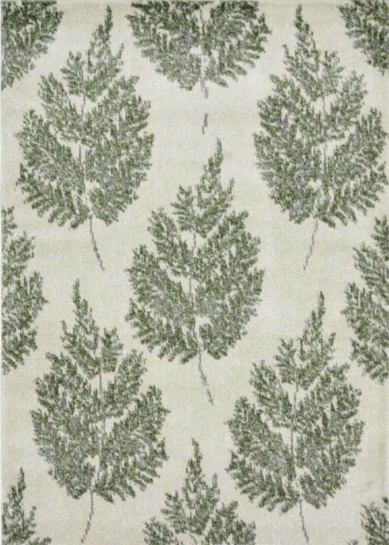 Villa Green Floral Rug