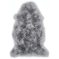 Genuine Grey Sheepskin Faux Fur Rug