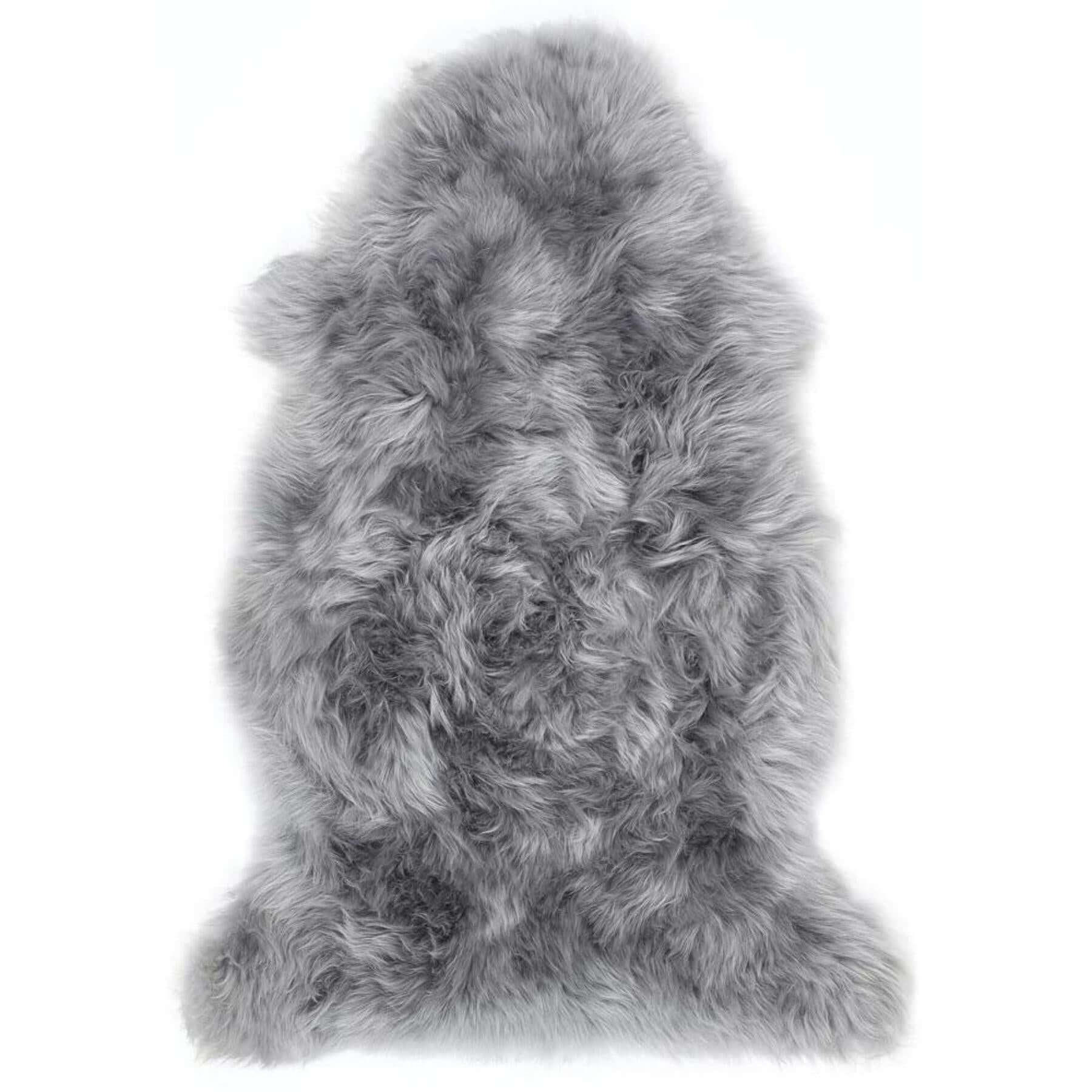 Genuine Grey Sheepskin Faux Fur Rug