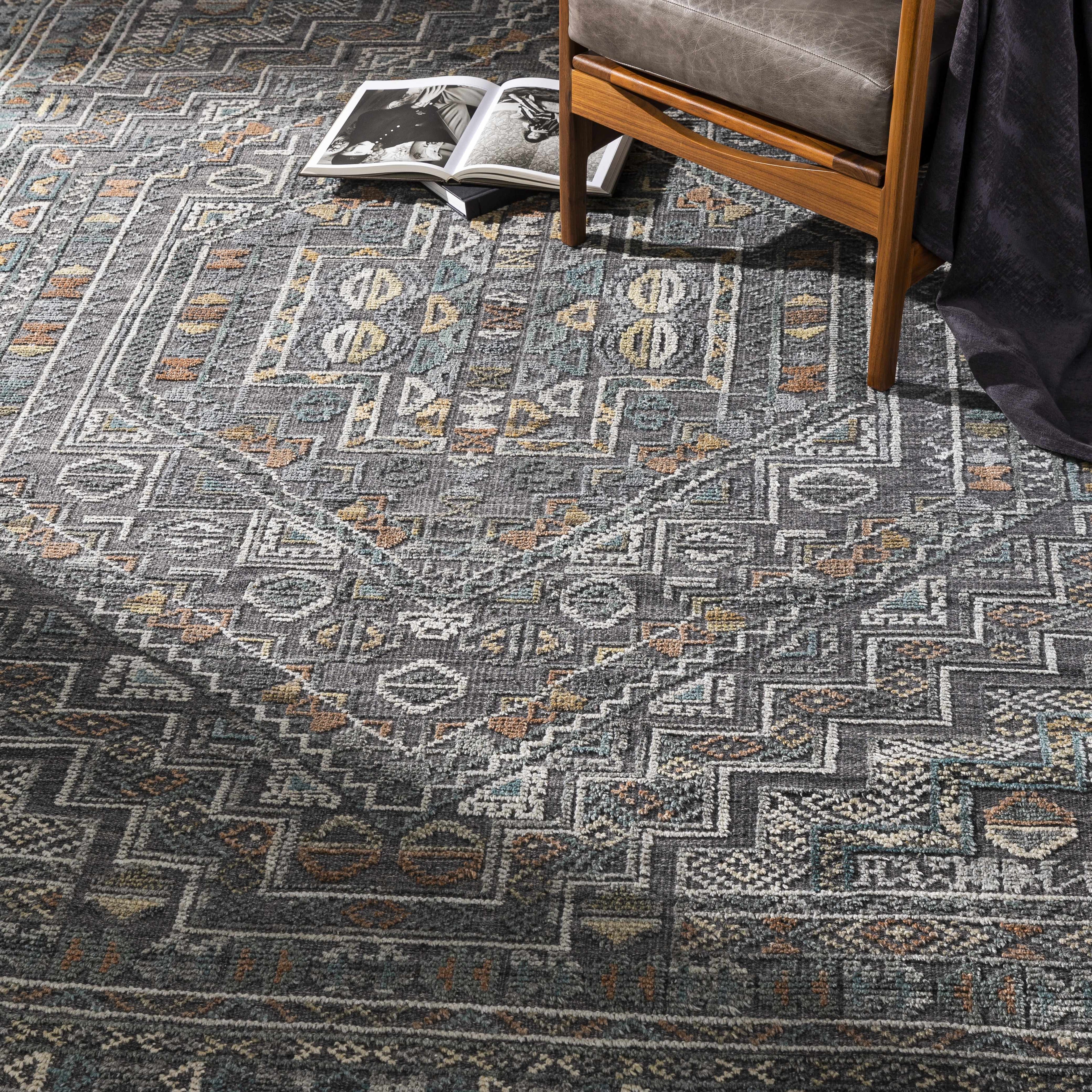 Akle Premium Hand Knotted Wool Area Rug-3