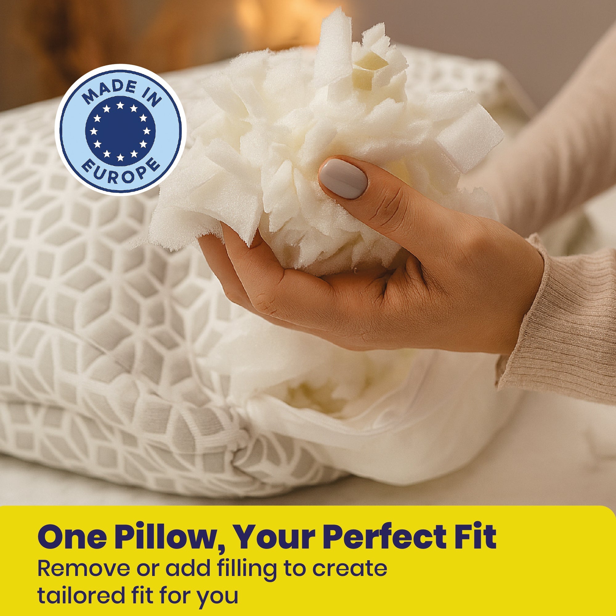Brightr® MoonHug Adjustable Memory Foam pillow