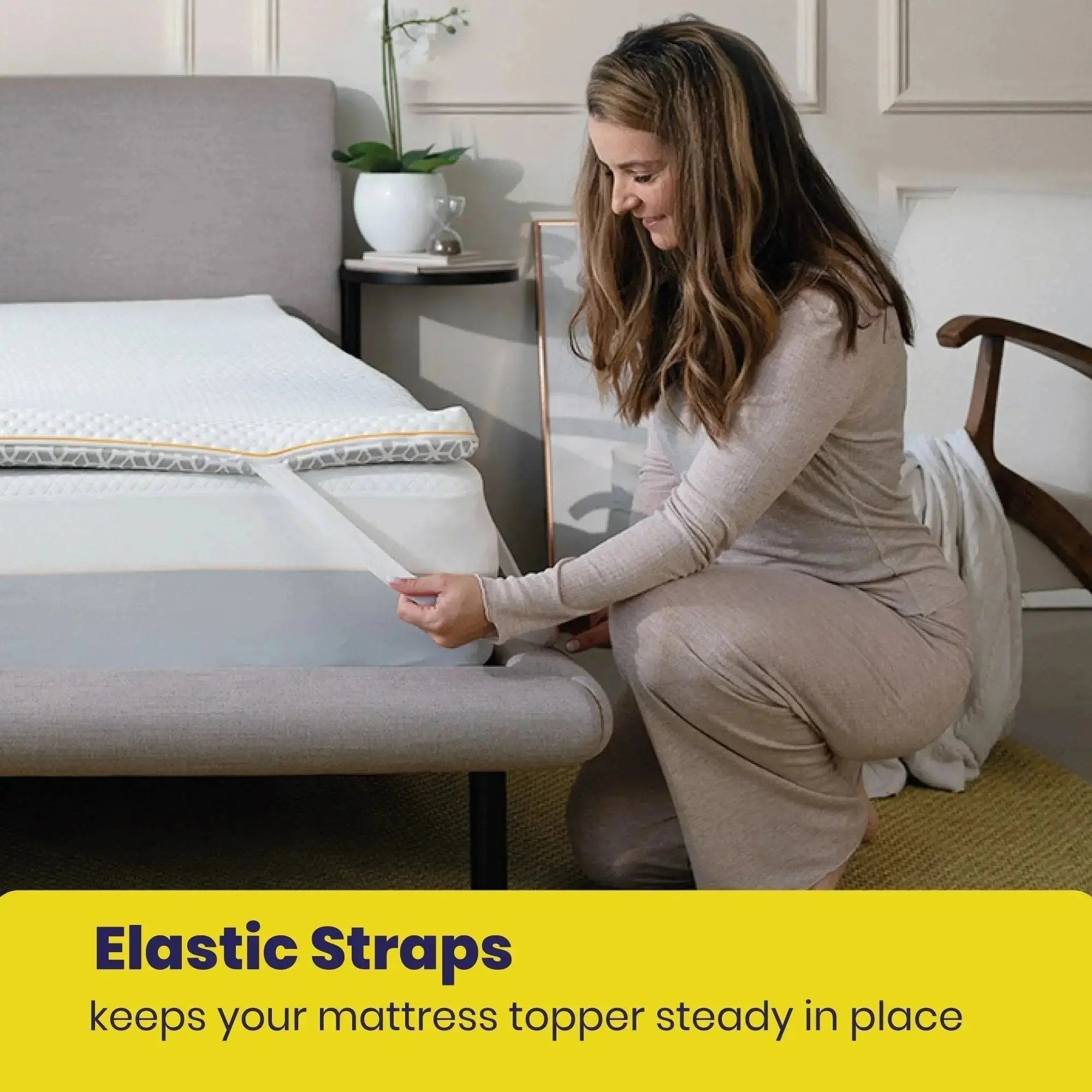 Brightr® Aurora 2 in 1 Best Memory Foam Mattress Topper Soft/Medium Firm