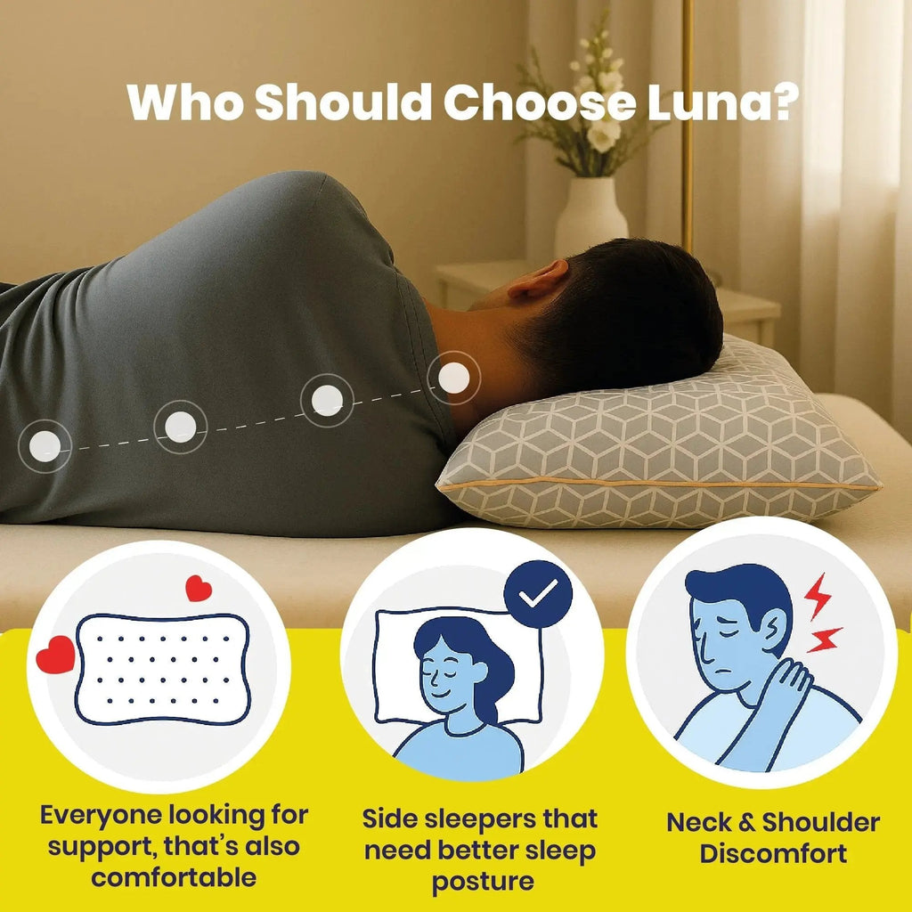 Brightr® Luna Adjustable Best Memory Foam pillow