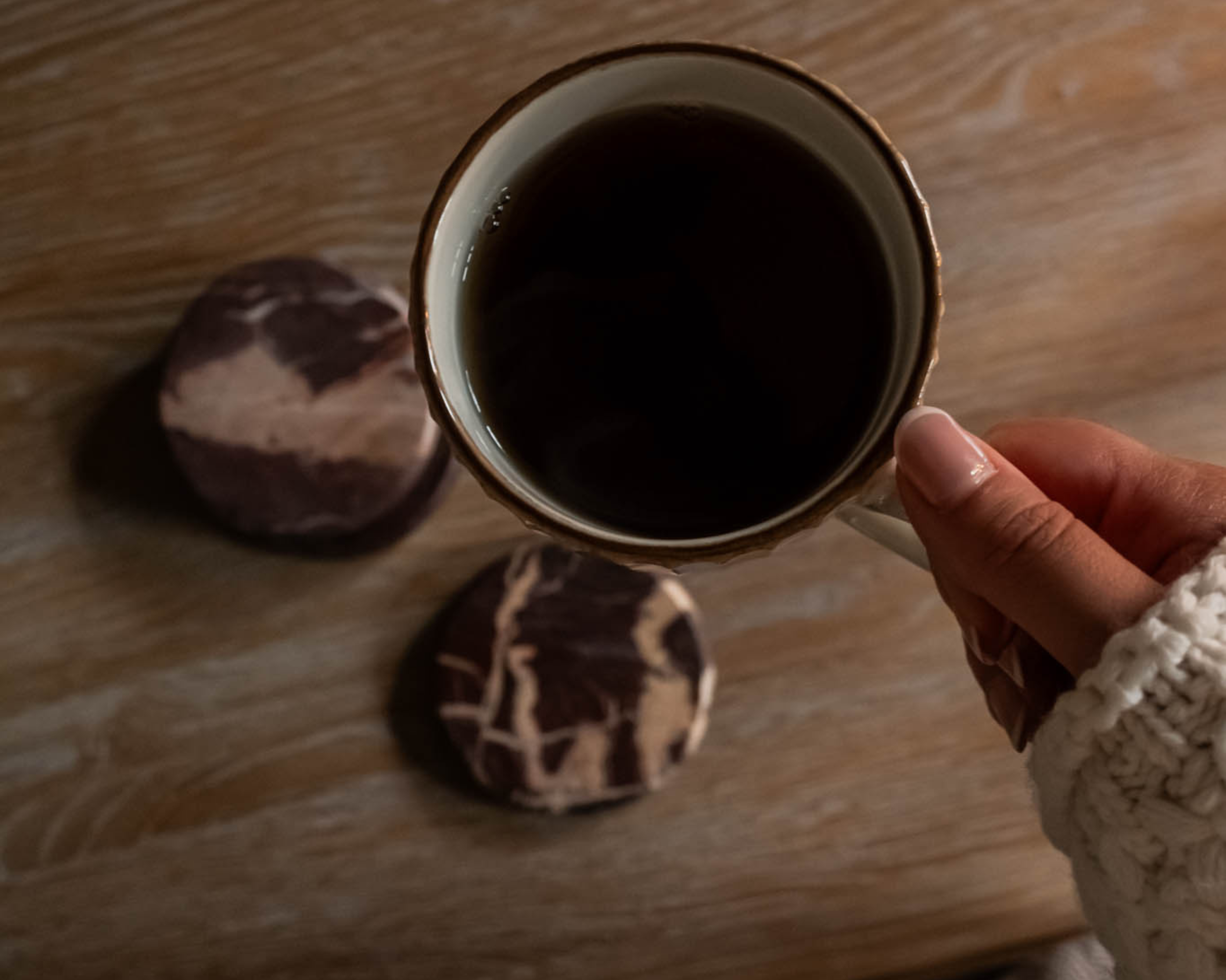 Eloise Rosso Levanto Polished Marble Coasters