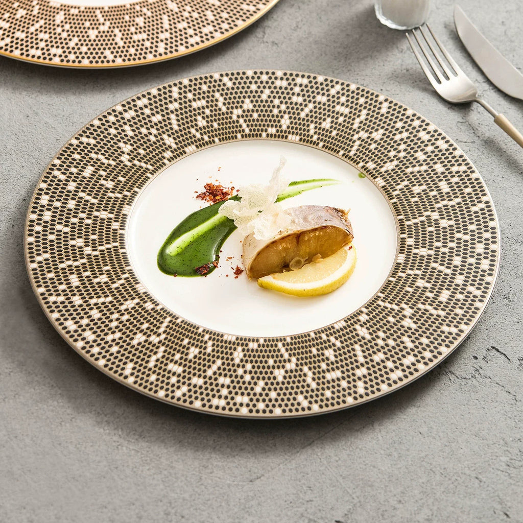 Artisanal Mosaic Fine Porcelain Plate – Celestial Series