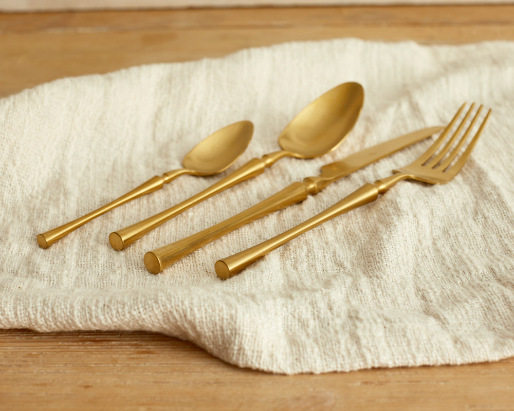 Paris Gold Stainless Steel Cutlery Sets x16/24 pieces