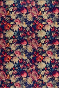 Eco-Washable Dark Flowers Design