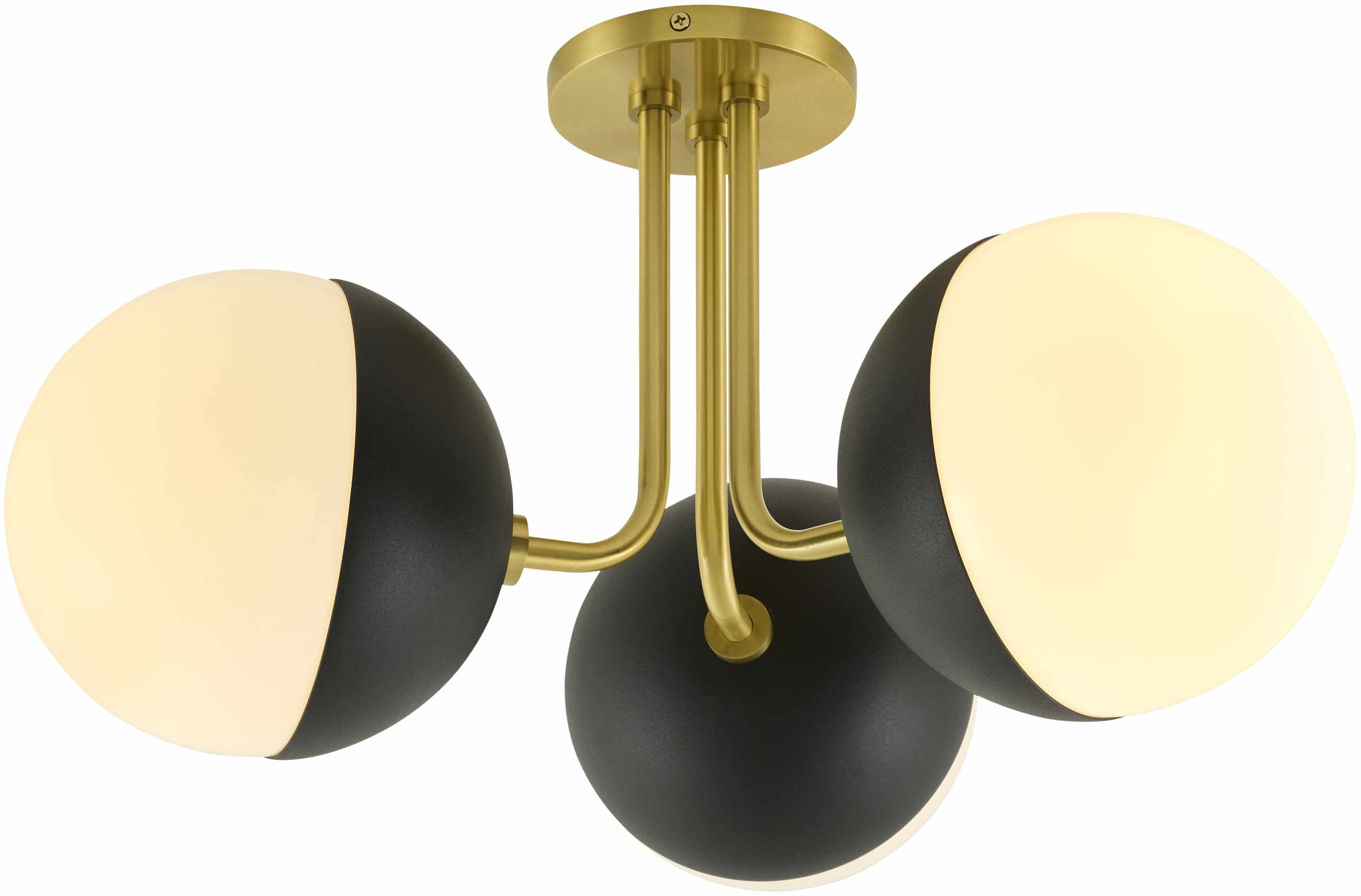 Soft Tan Modern Chandelier with glass details for dining or living rooms-1