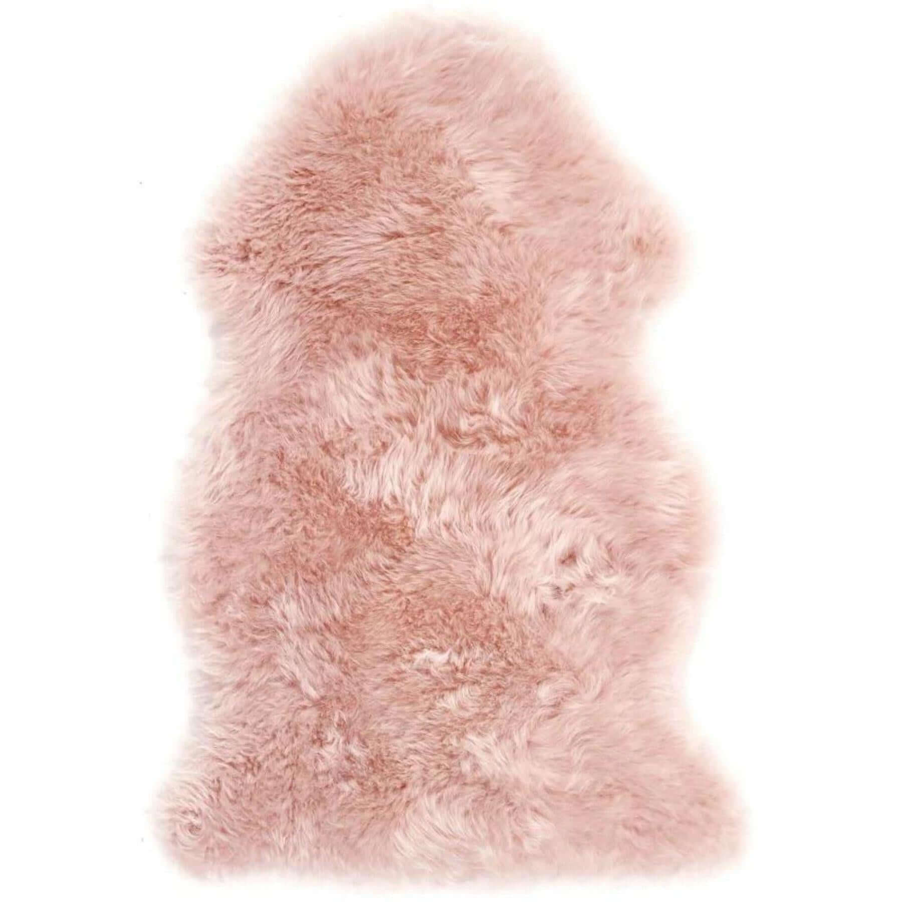 Genuine Rose Sheepskin Faux Fur Rug