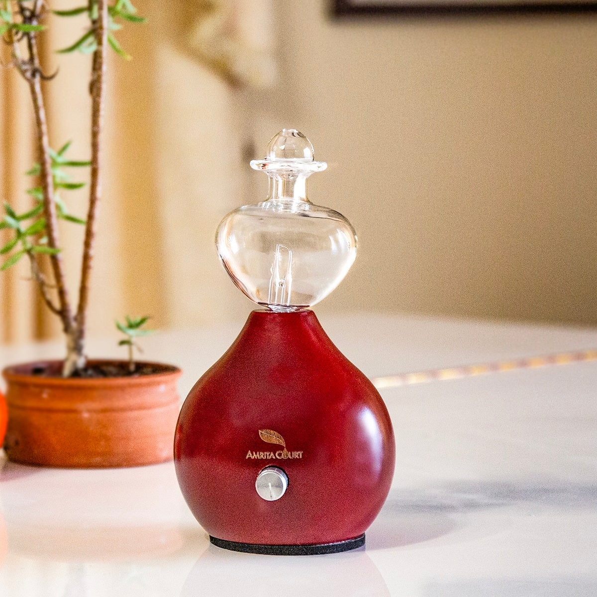 Nordic Glass Aromatherapy Diffuser: Elegant Zero-Heat Nebuliser