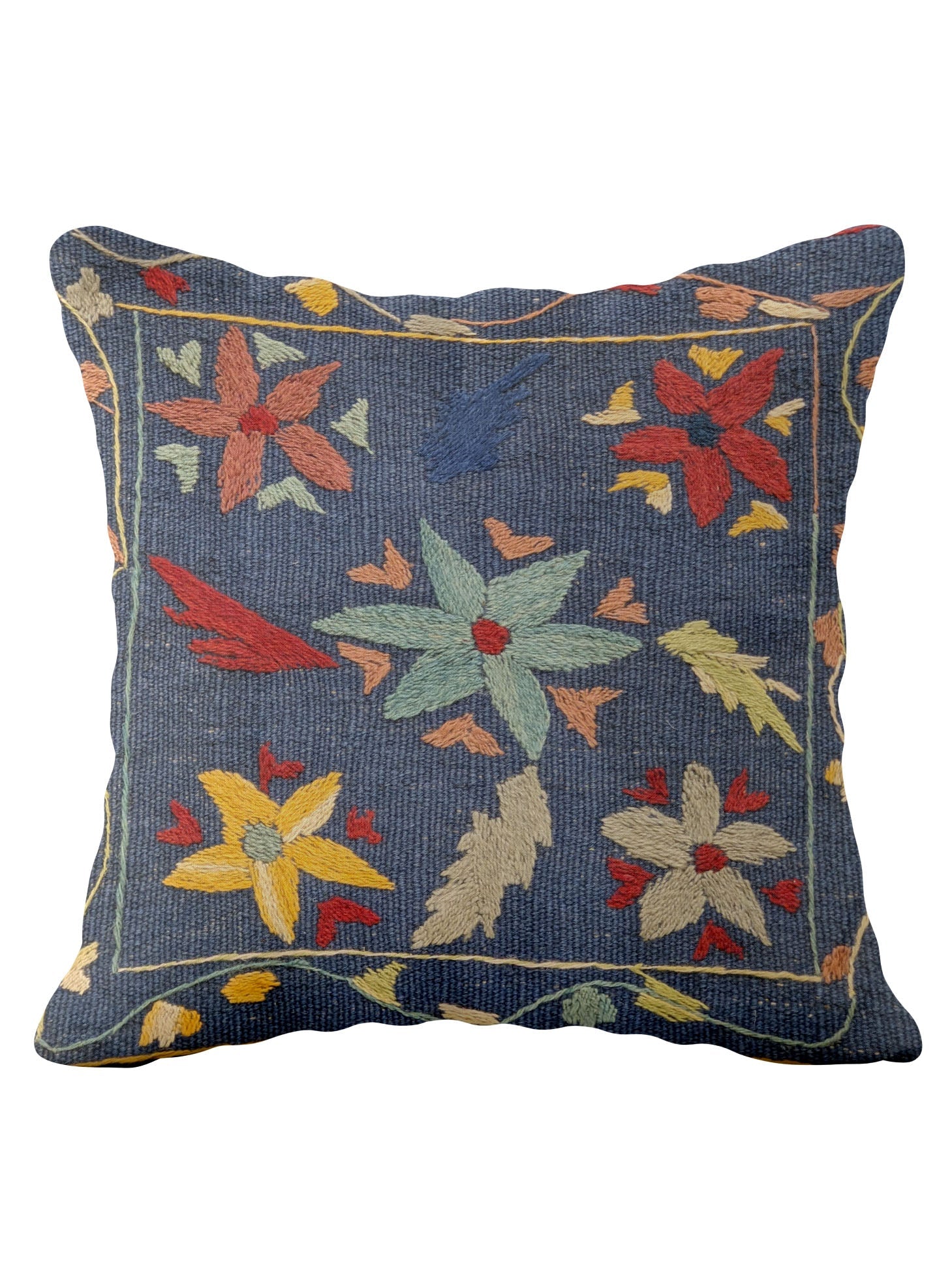 Suzani Hand Embroidered Cushion Cover - 45 x 45 cm