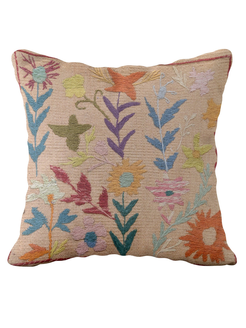 Suzani Hand Embroidered Cushion Cover - 45 x 45 cm