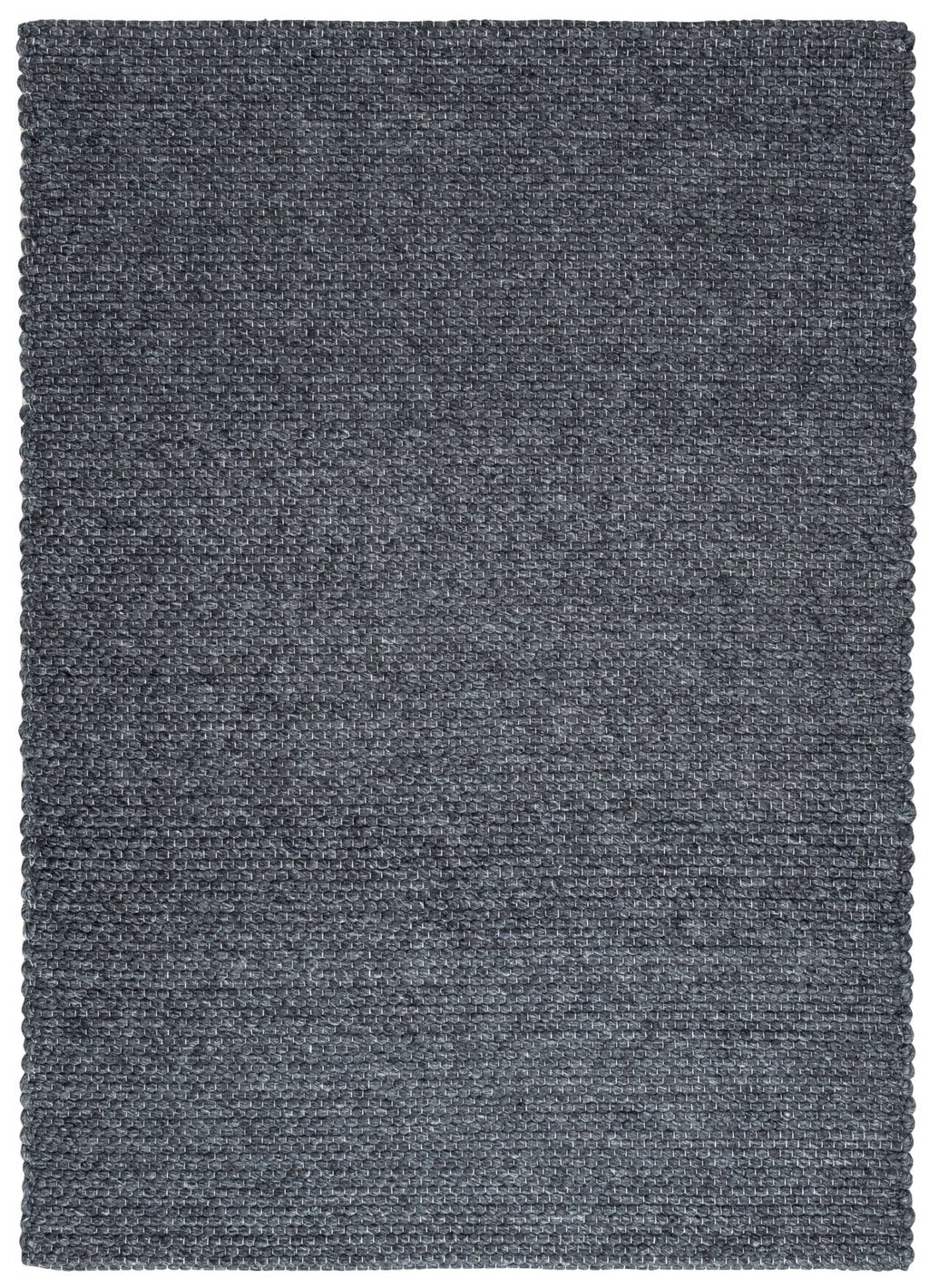 Solid Design Low Pile Eco Charcoal Rug