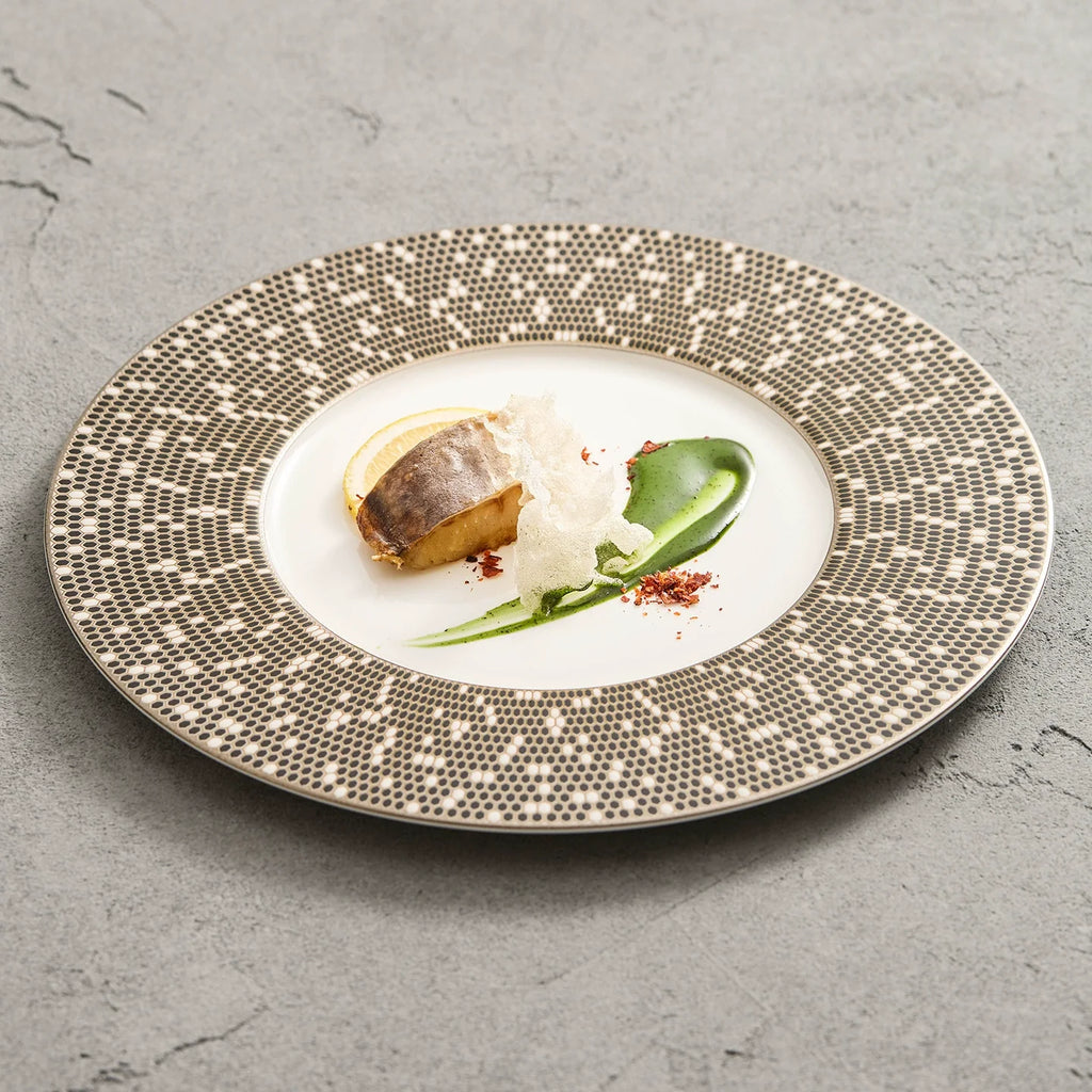 Artisanal Mosaic Fine Porcelain Plate – Celestial Series