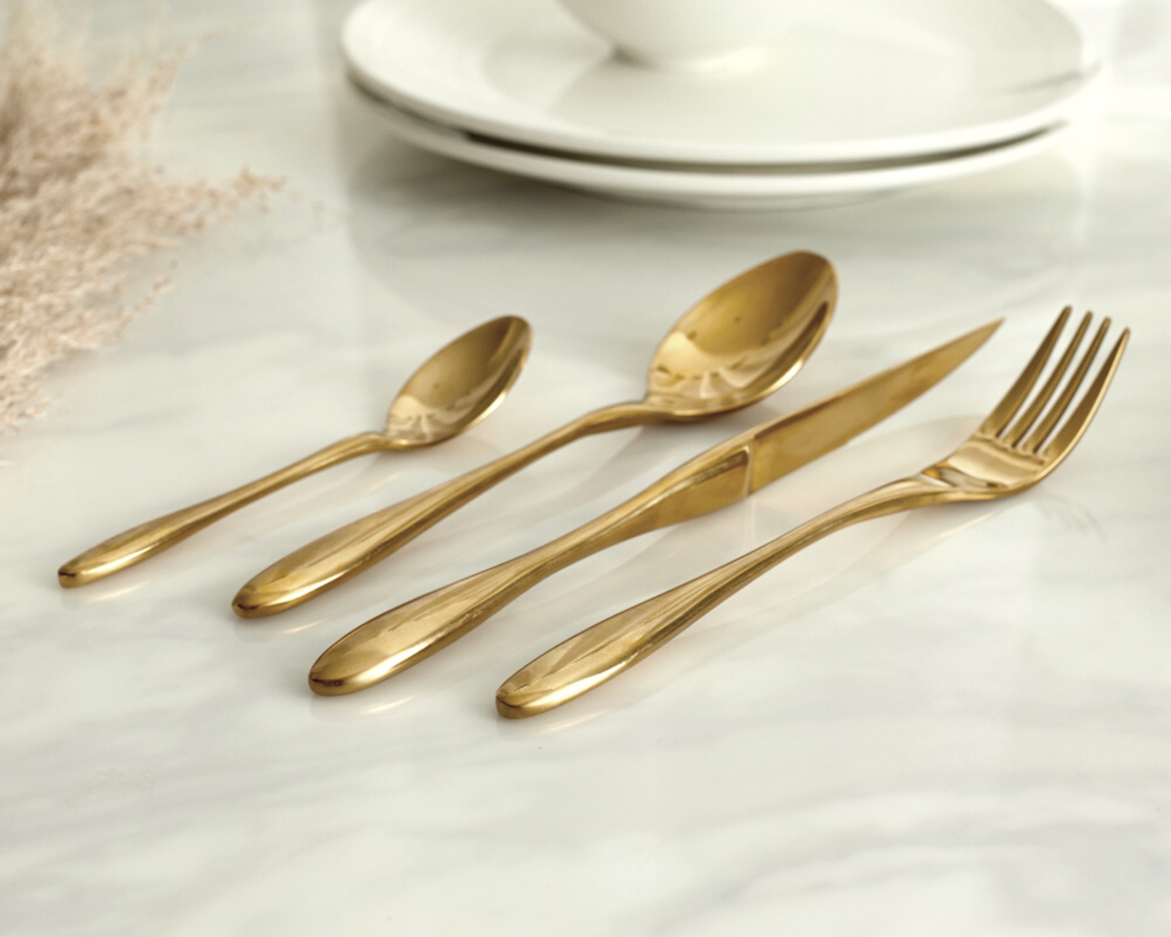 Milan Gold Stainless Steel Cutlery Sets x16/24 pieces