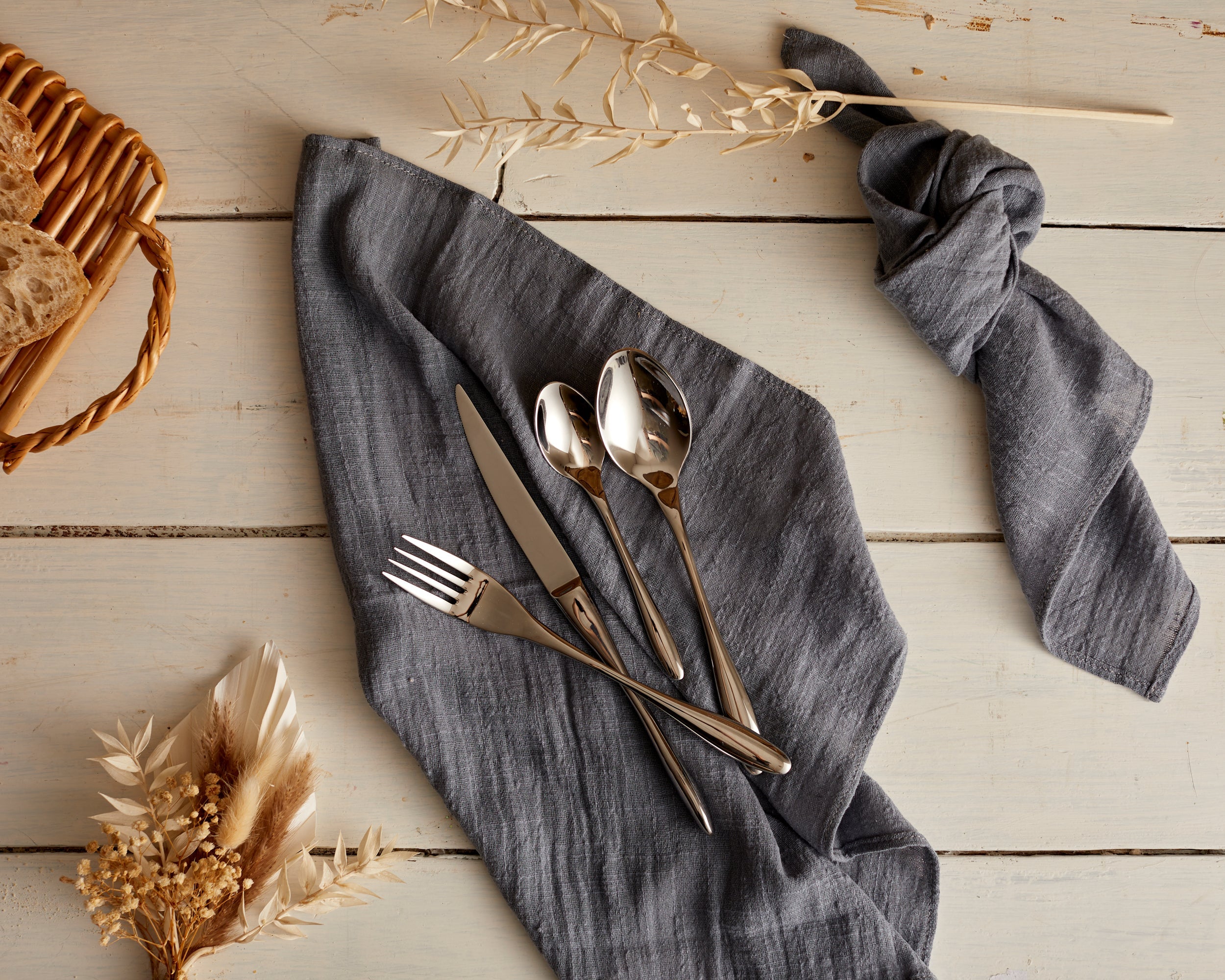 Milan Silver Stainless Steel Cutlery Sets x16/24 pieces