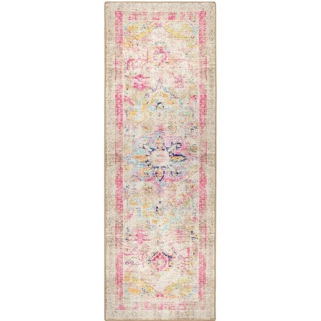 Eco-Washable Multicolour Rug Vintage Design