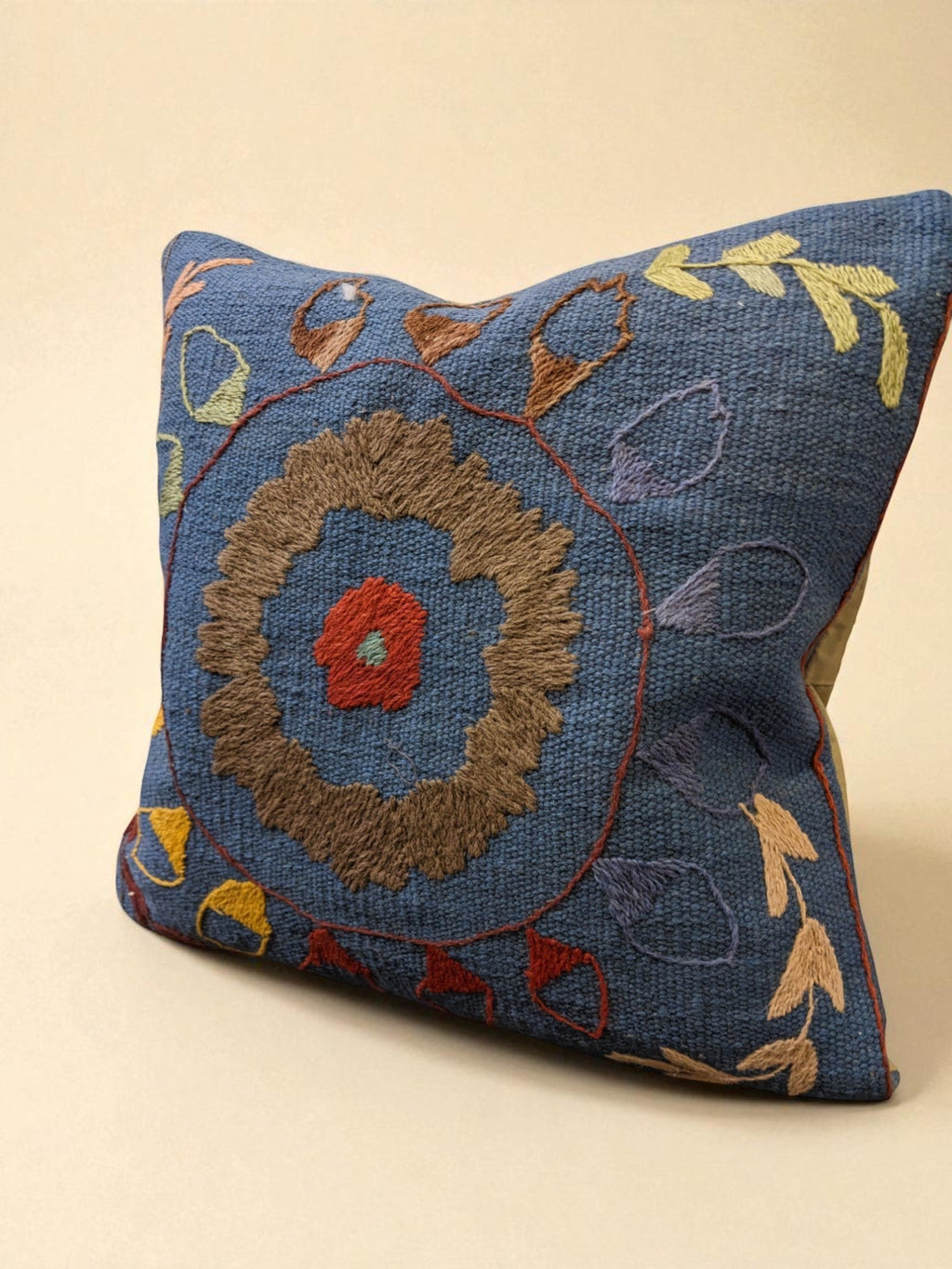Suzani Hand Embroidered Cushion Cover - 45 x 45 cm