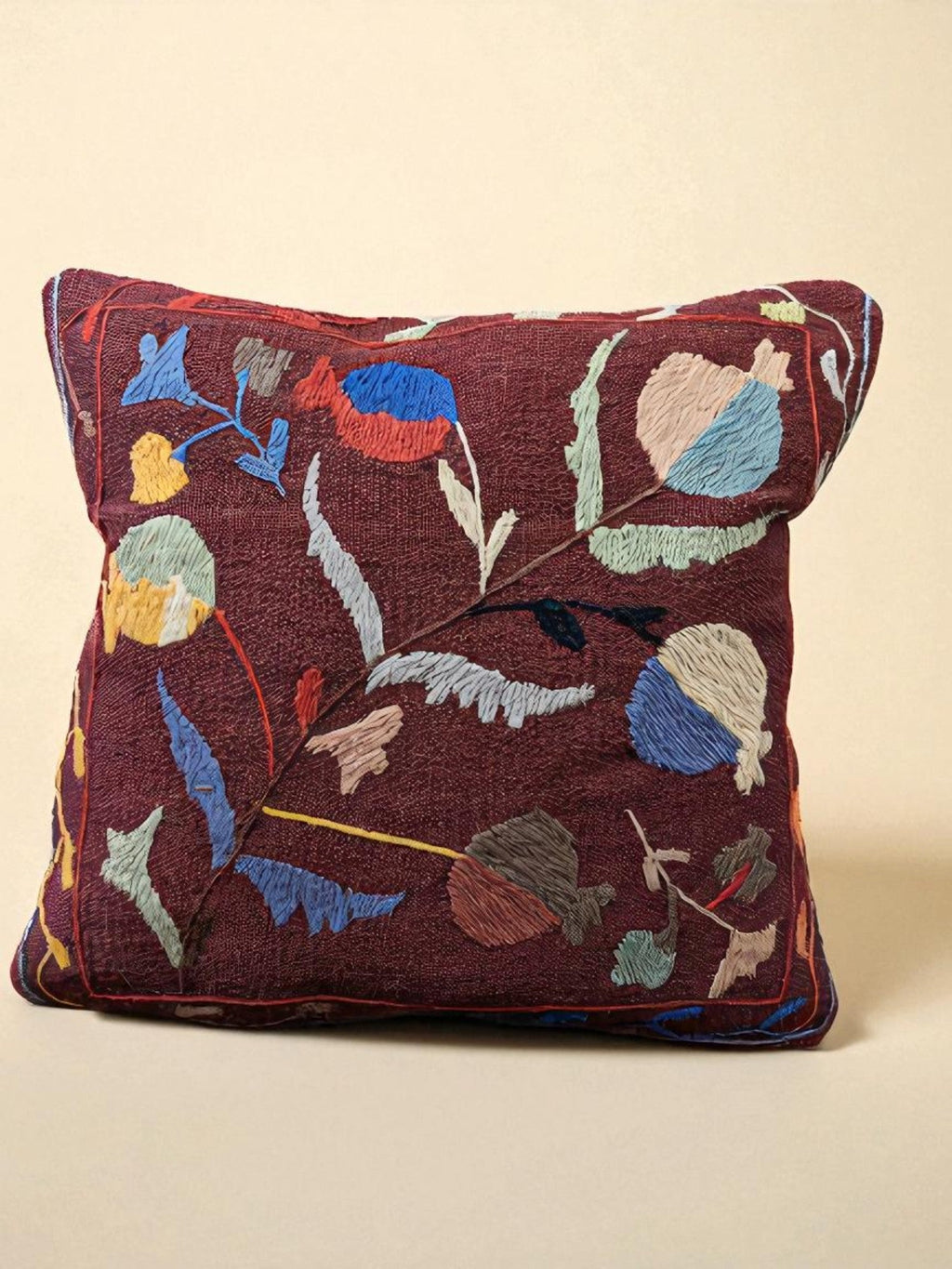 Suzani Hand Embroidered Cushion Cover - 45 x 45 cm