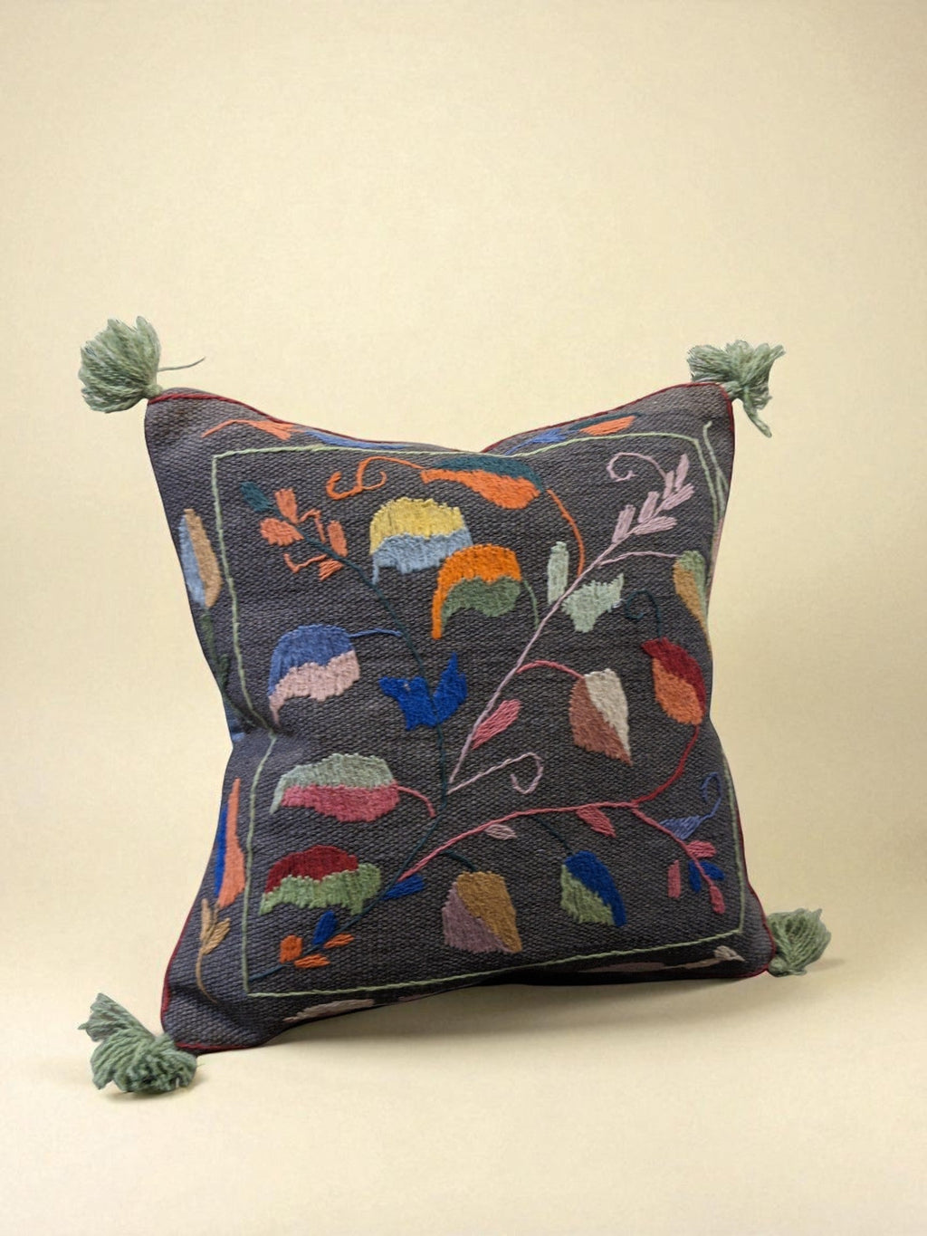Suzani Hand Embroidered Cushion Cover - 45 x 45 cm
