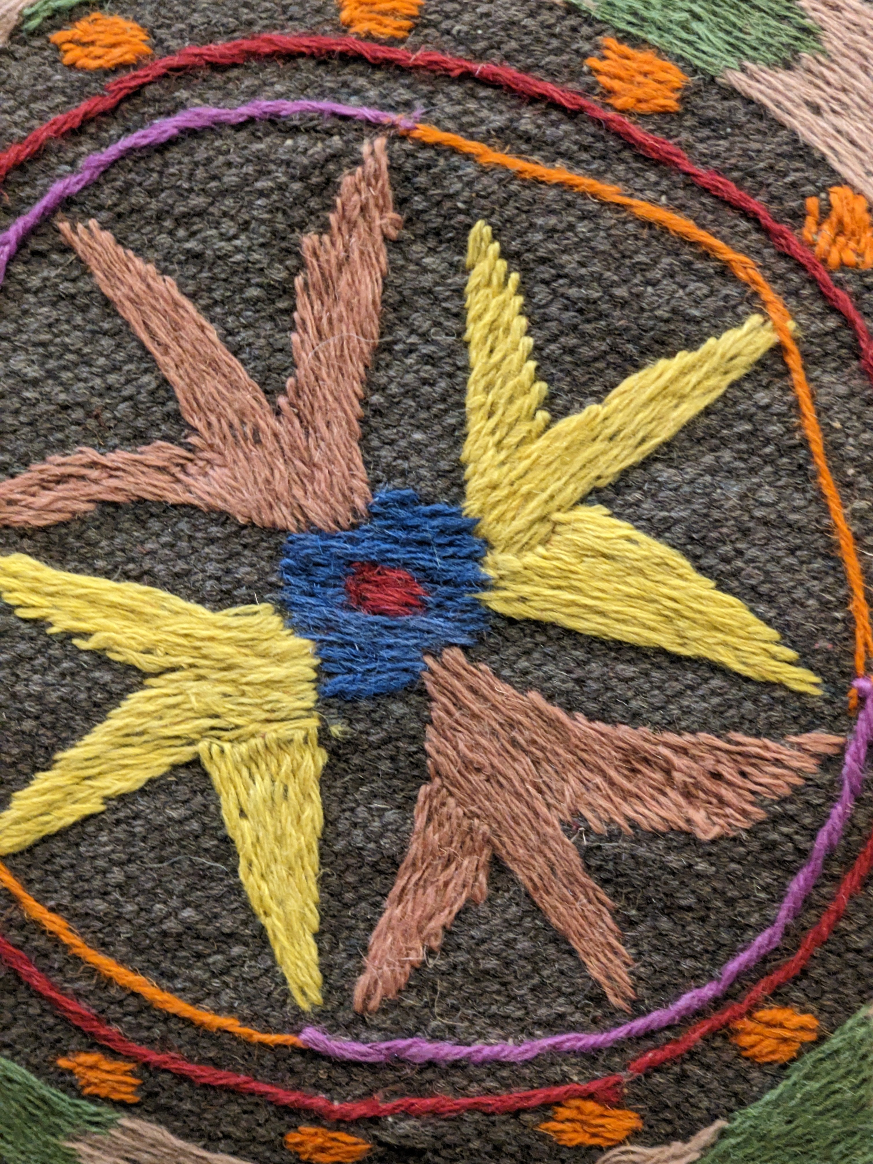 Suzani Hand Embroidered Cushion Cover - 45 x 45 cm