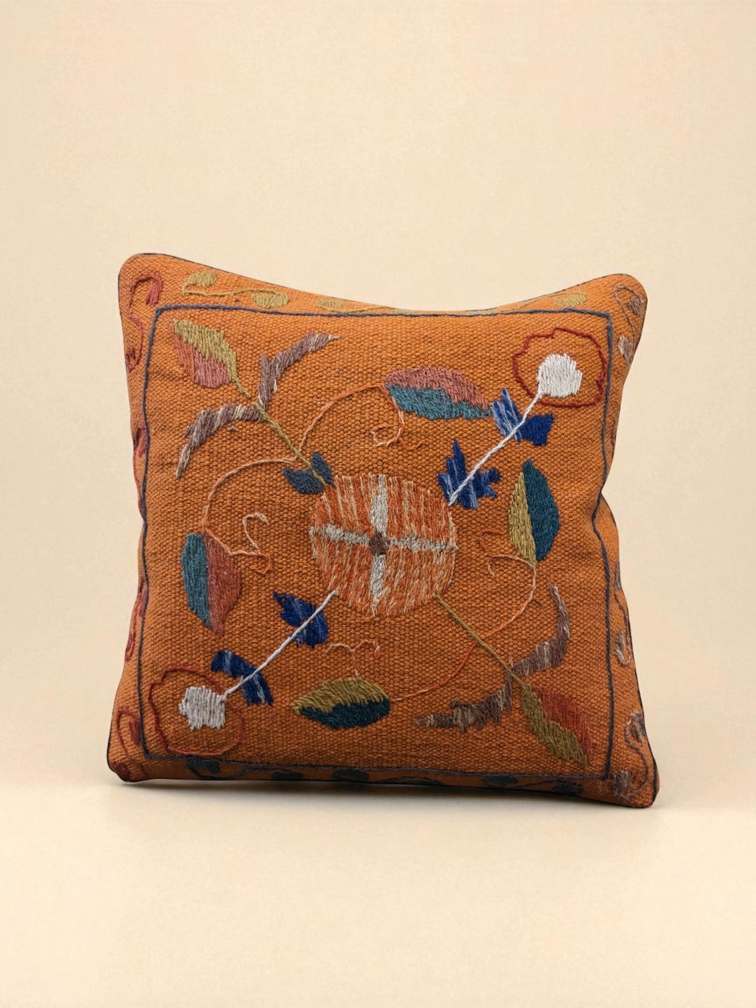 Suzani Hand Embroidered Cushion Cover - 45 x 45 cm