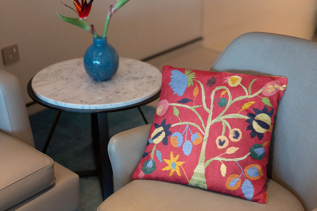 Suzani Hand Embroidered Cushion Cover - 45 x 45 cm