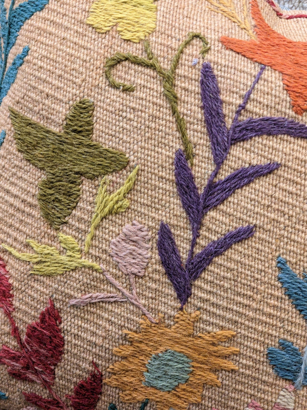 Suzani Hand Embroidered Cushion Cover - 45 x 45 cm