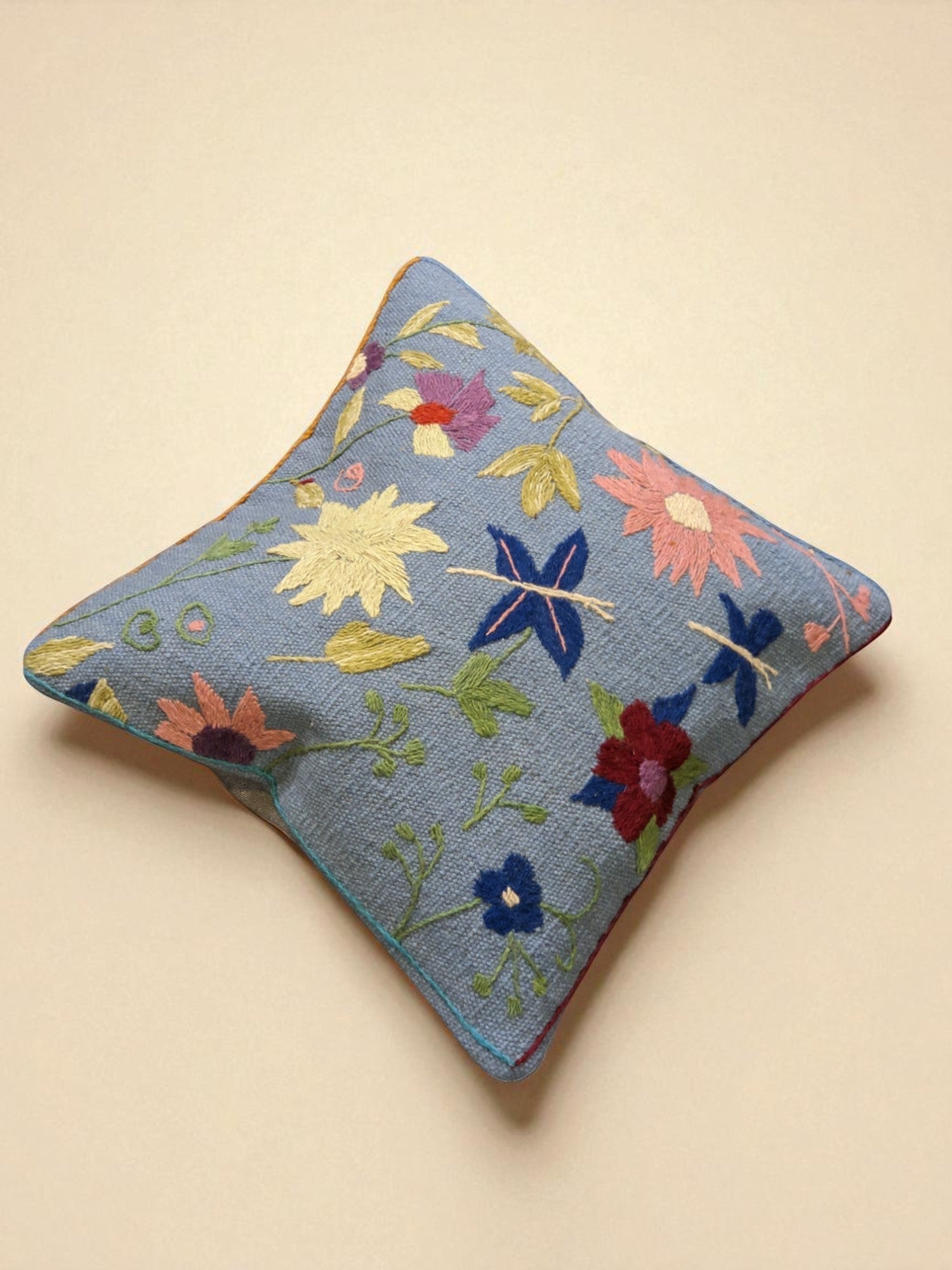 Suzani Hand Embroidered Cushion Cover - 45 x 45 cm