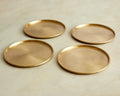 Indira Brass Coasters - Set of 4