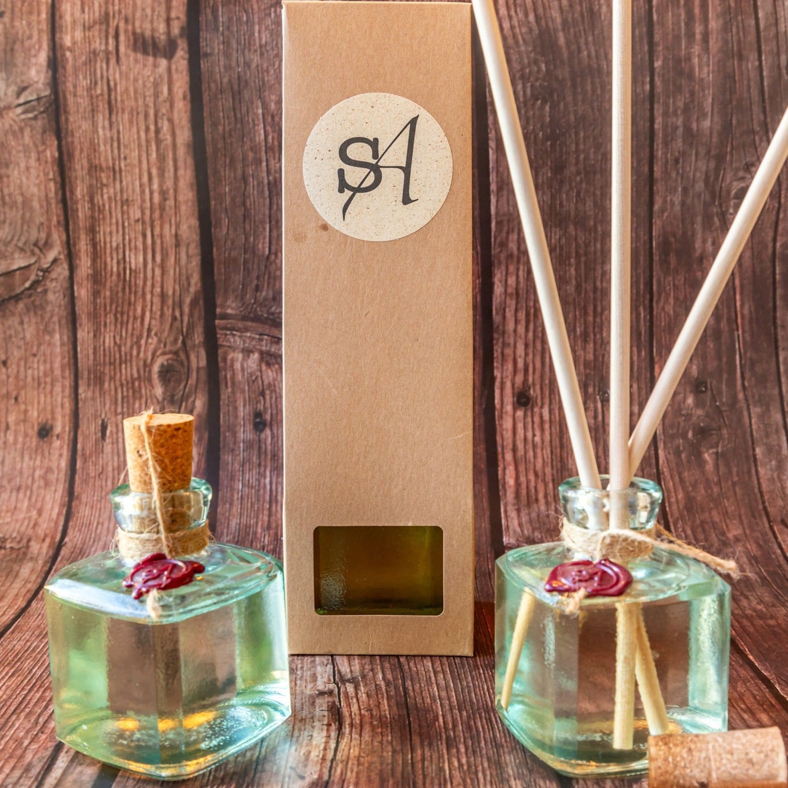 Amalfi Recycled Glass Reed Diffuser - Long-Lasting Eco Scent