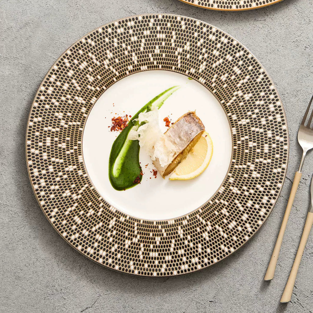 Artisanal Mosaic Fine Porcelain Plate – Celestial Series