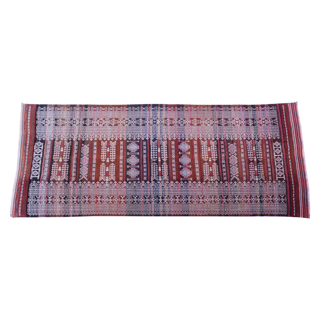 Baluch- Soumak -Copper -Rust- Vintage -Rug