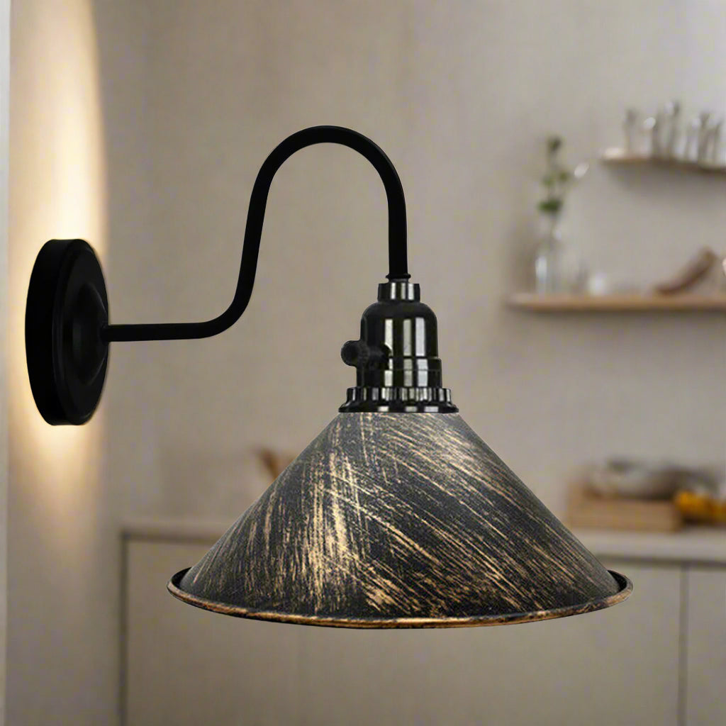 Copper Luxe Metal Wall Light Kit - Contemporary Design Elegance