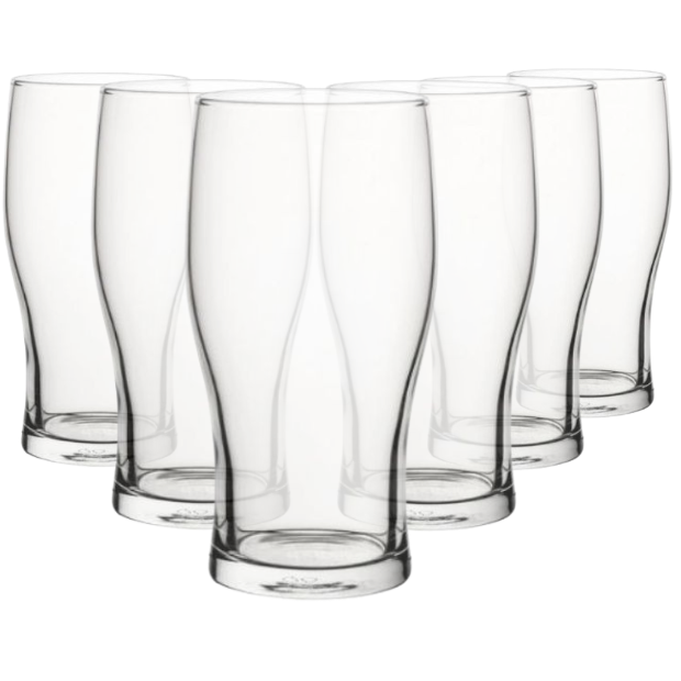 Tulip Pint Glasses - 570ml - Set of 6