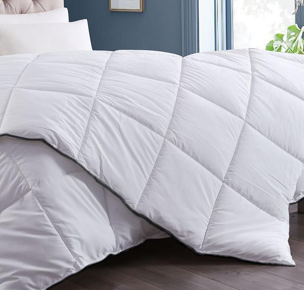 NNEDSZ Comfort 350GSM Luxury Soft Bamboo All-Seasons Quilt Duvet Doona All Sizes King White