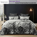 NNEDSZ Bianca Boscage Black Forest Printed Quilted Polyester Coverlet Set Queen/King