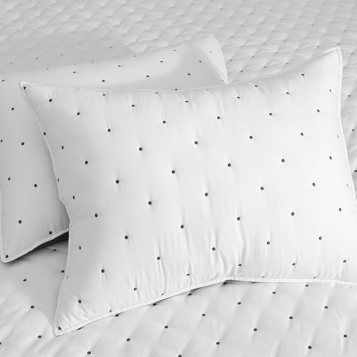 NNEDSZ Jenny Mclean Swiss Dots Blue 3 Piece Coverlet Set Super King